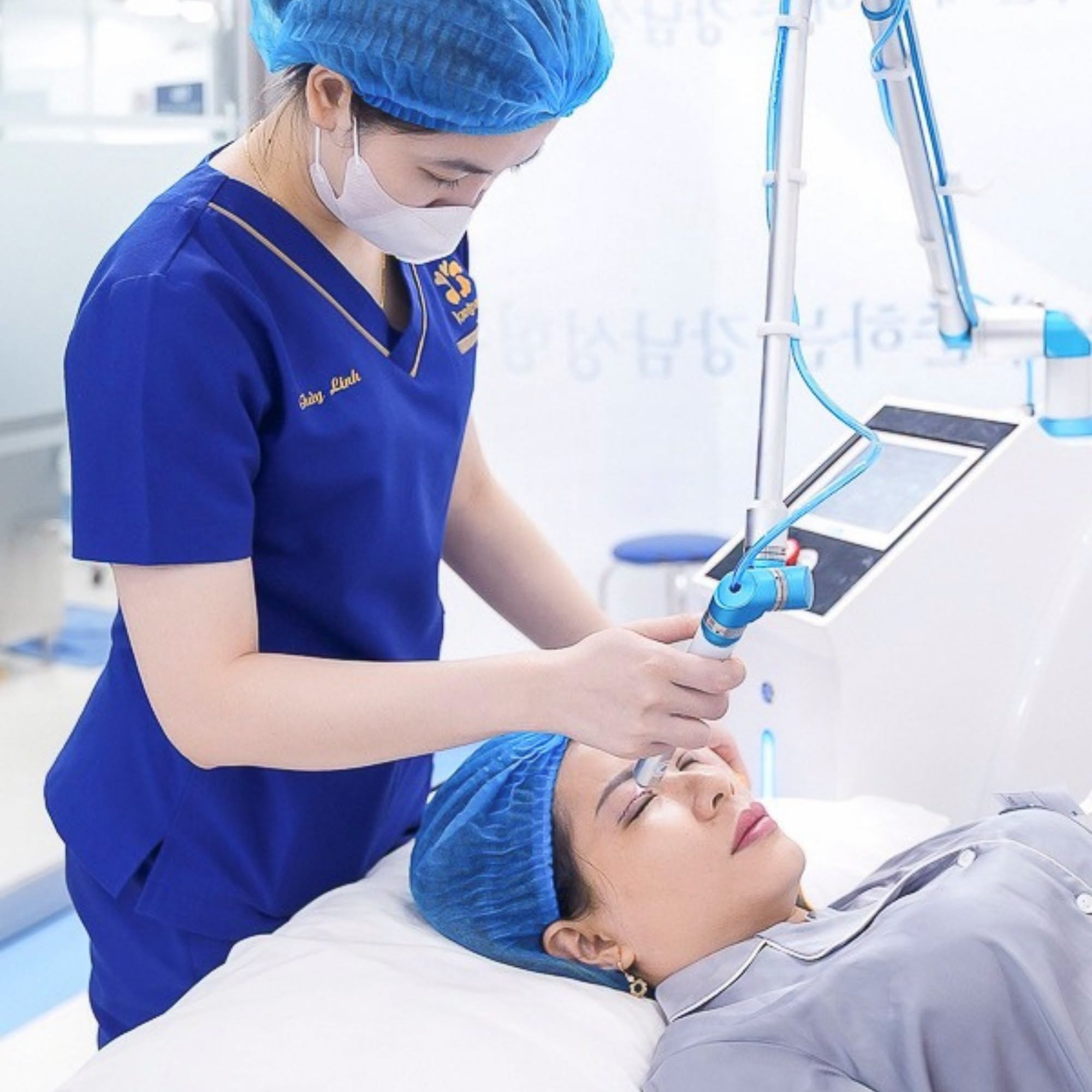 Cold plasma application helps eyelids heal twice as fast. 