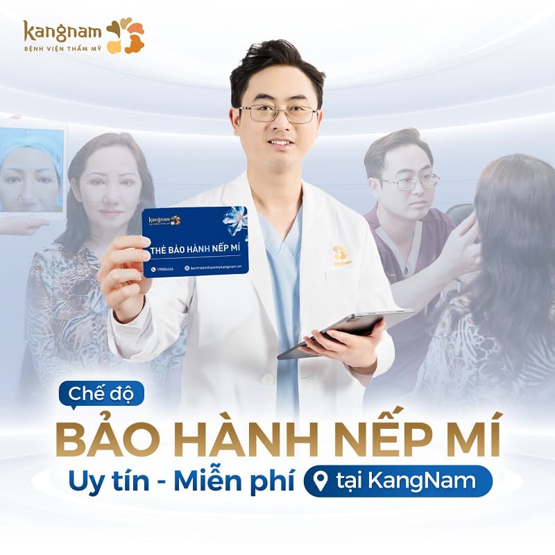 Cắt mí 6D tại Kangnam được bảo hành nếp mí lâu dài