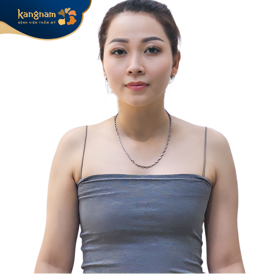 Tình trạng của chị Jen Phạm trước khi thực hiện dịch vụ.
