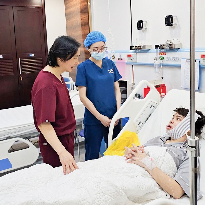 After surgery, clients receive care and monitoring in the post-operative room.
