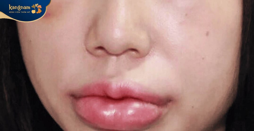 Tiêm tan filler giá rẻ có thể khiến vùng điều trị bị sưng tấy, biến chứng