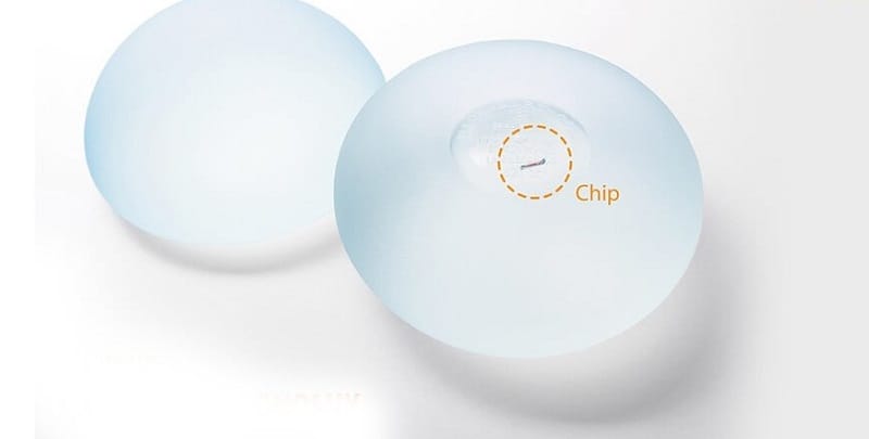 Túi ngực Nano Chip Ergonomix có gắn chíp, bề mặt Nano độ bám dính cao