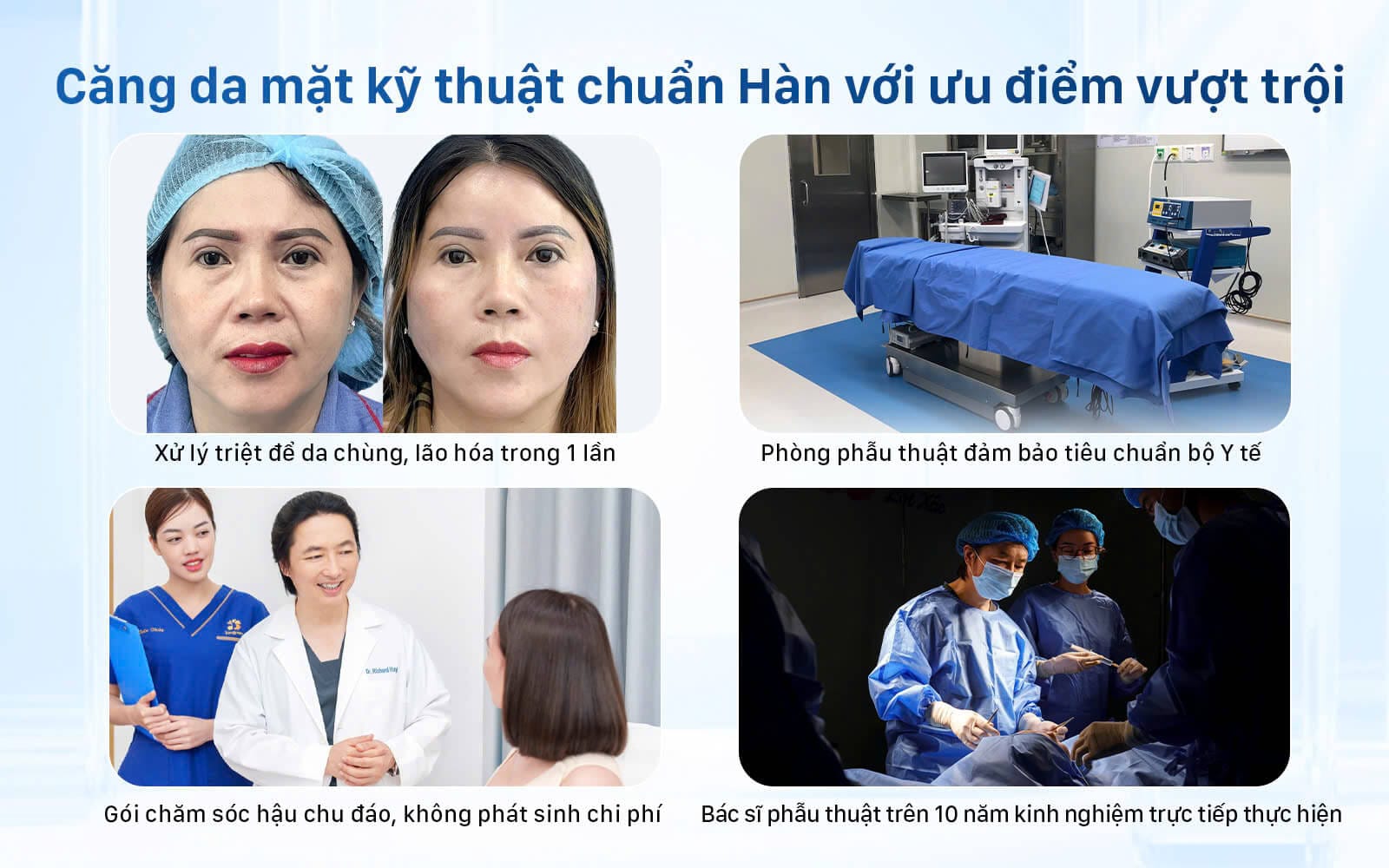 Ưu điểm vượt trội khi căng da mặt tại Kangnam