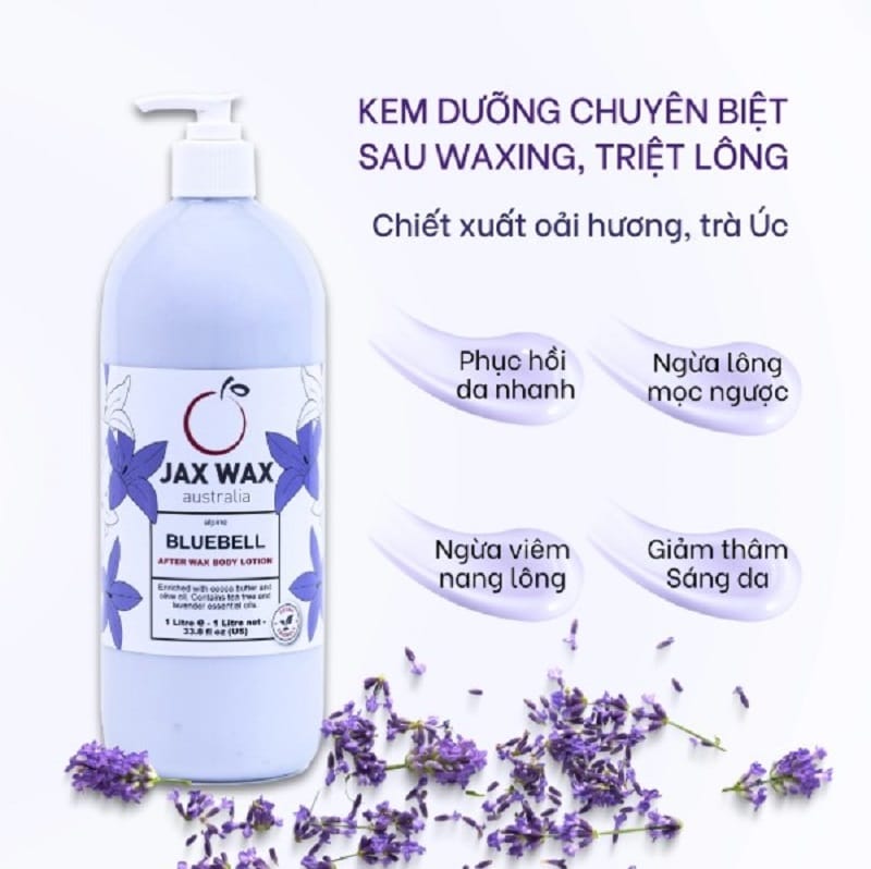 Kem dưỡng Jax Wax có mùi thơm dịu nhẹ, giúp ngừa lông mọc ngược