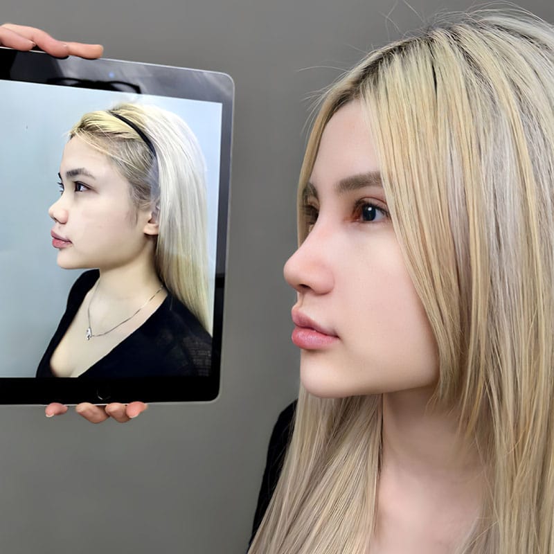 Khách hàng Việt kiều hài lòng sau khi nâng mũi tại Kangnam