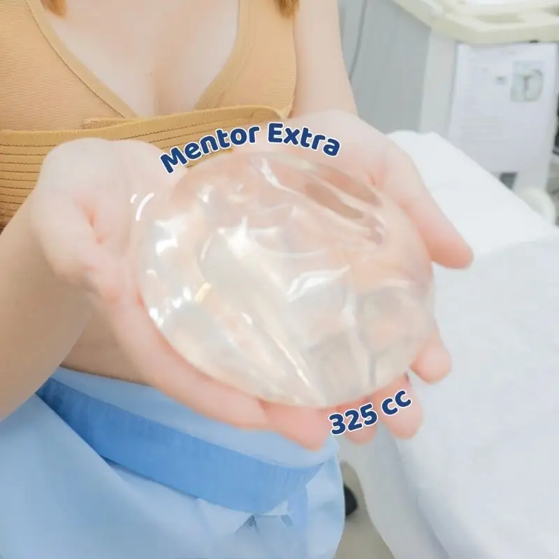 Three popular types of Mentor implants currently on the market
