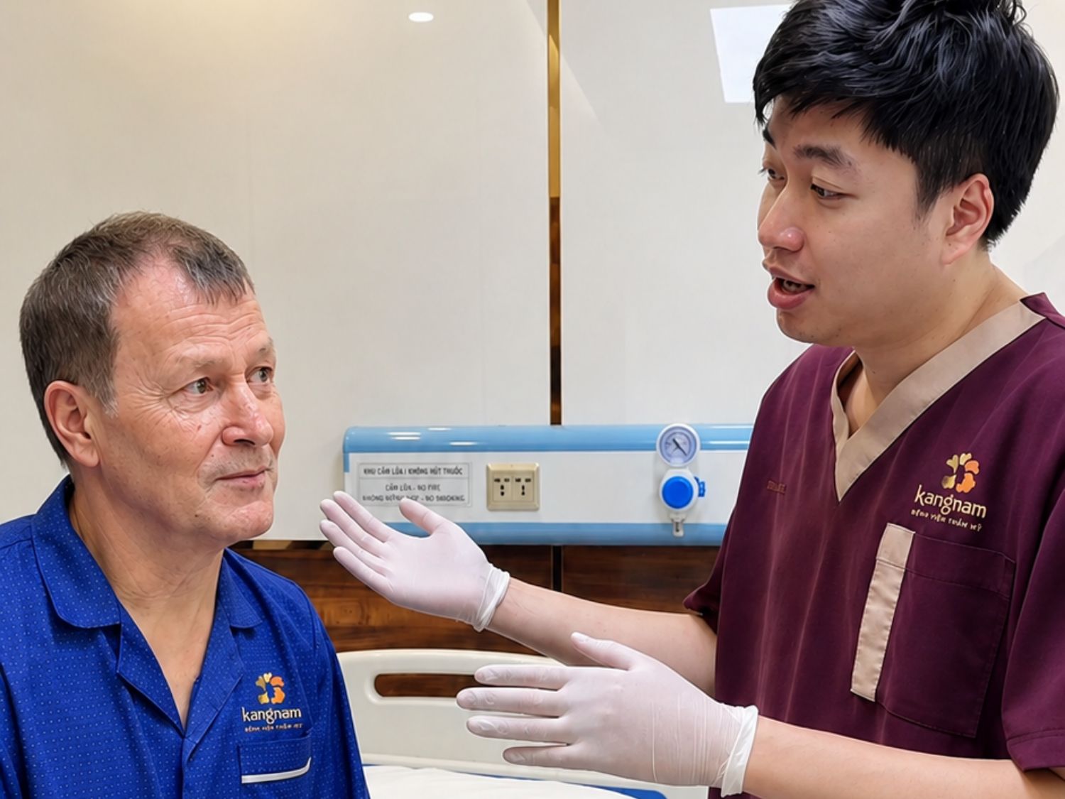Mr. Valery was examined by Dr. Alex Han. 