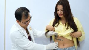 Czech Model Undergoes Breast Augmentation Combined with Abdominal Liposuction at Kangnam to Enhance Her Body Contour