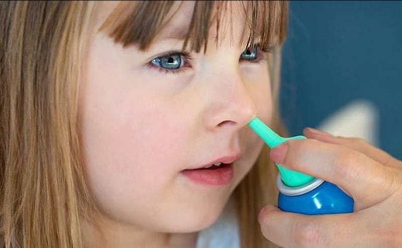 Thorough cleaning using normal saline solution