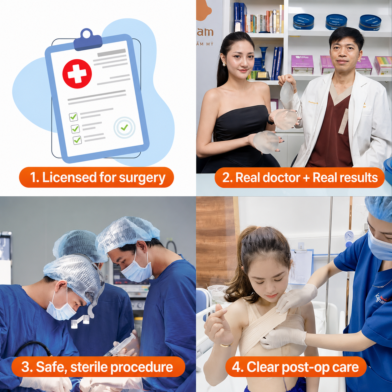 Kangnam has a team of experienced surgeons and medically standardized procedures.