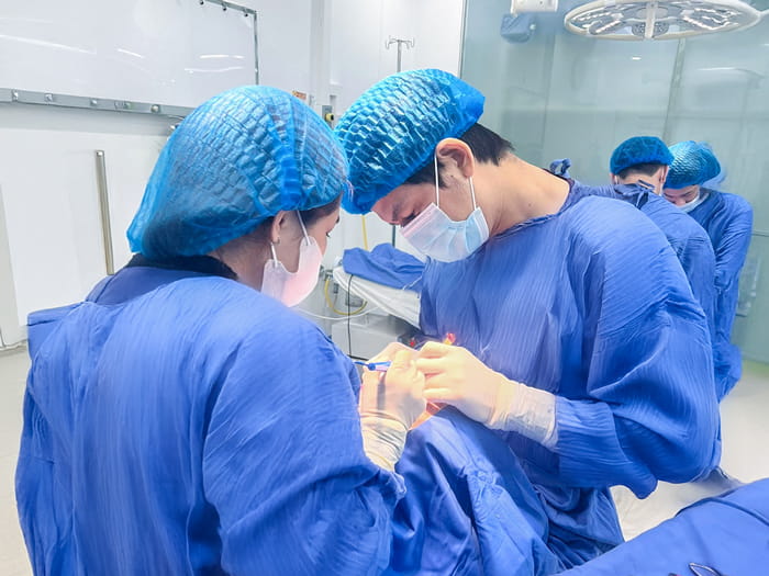 Local anaesthesia is commonly used before eyelid surgery.