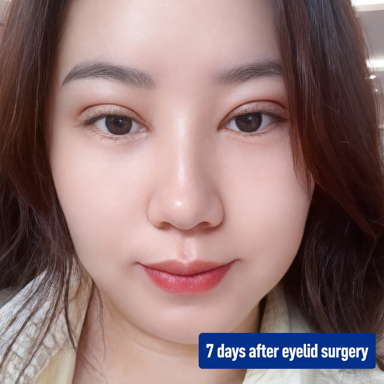 Eyelid swelling generally decreases gradually during the first week after surgery.