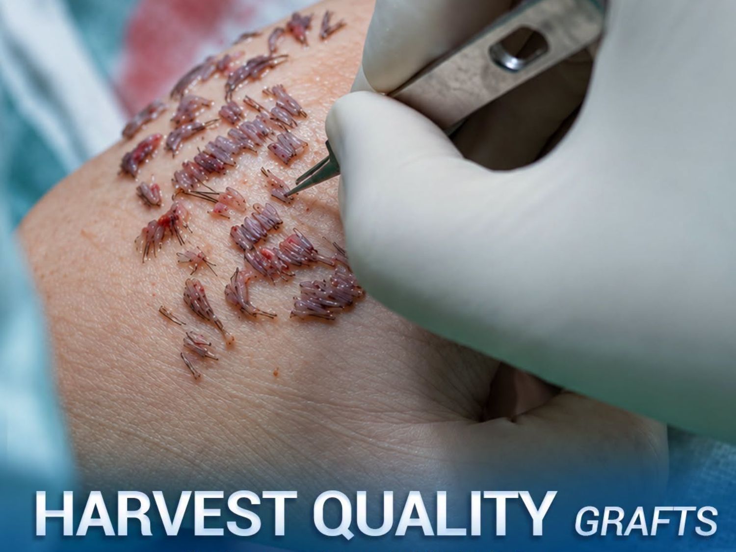 After harvesting, hair follicles are carefully examined and classified before transplantation to select suitable grafts and optimize hair density and growth potential.