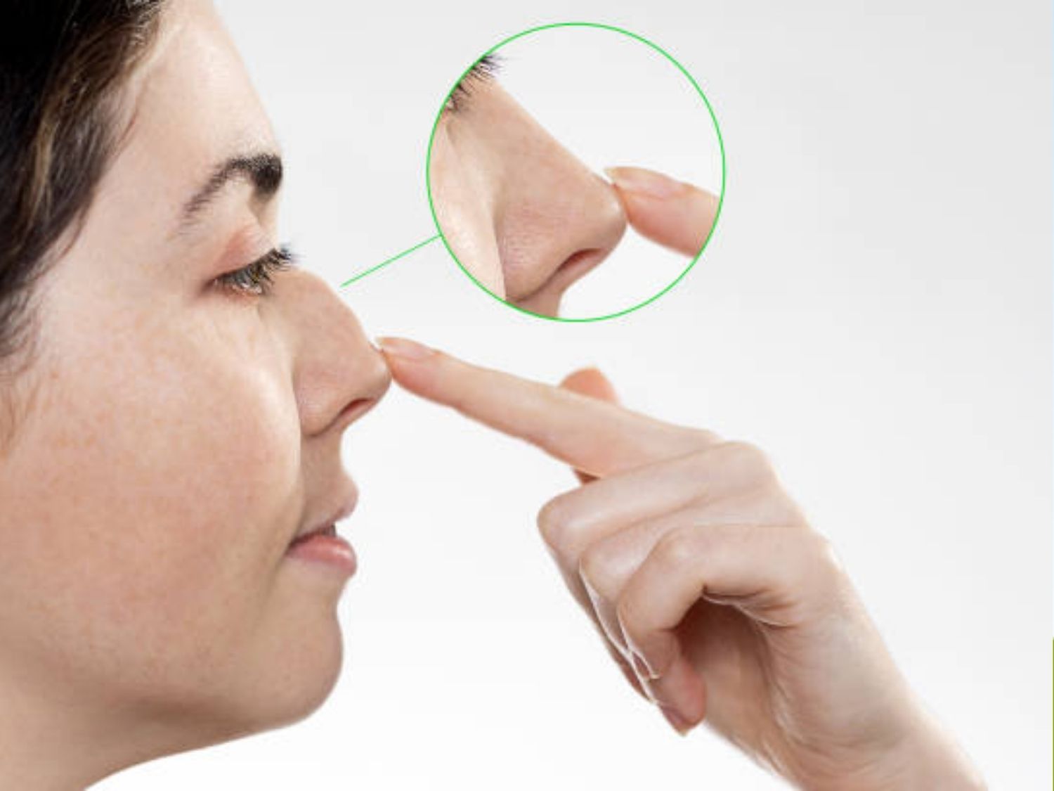 Features a soft S-shaped curve along the nasal bridge, creating a gentle