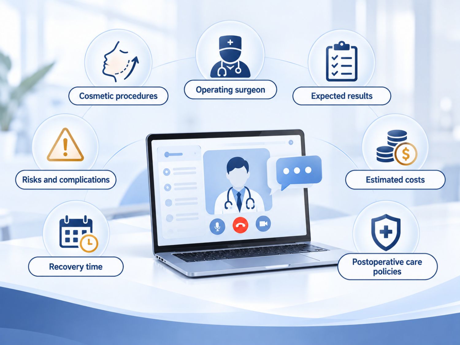 An online cosmetic surgery consultation helps patients learn about suitable treatment options, expected results, estimated costs, and recovery time before traveling to Vietnam