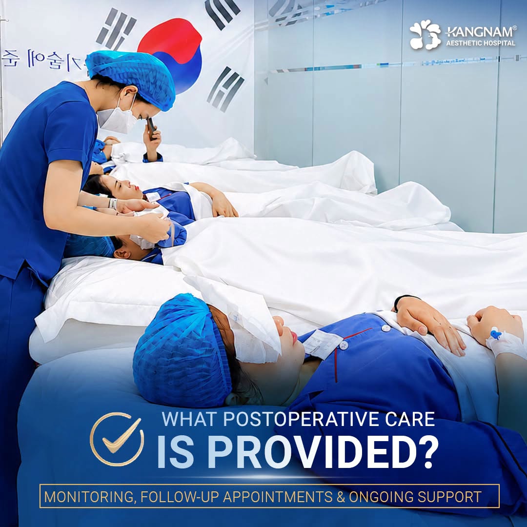 Post-operative care at Kangnam Aesthetic Hospital includes health monitoring, recovery support, and follow-up guidance. For international patients, understanding aftercare instructions and arranging continued medical follow-up after returning home are important steps toward a safe and smooth recovery.