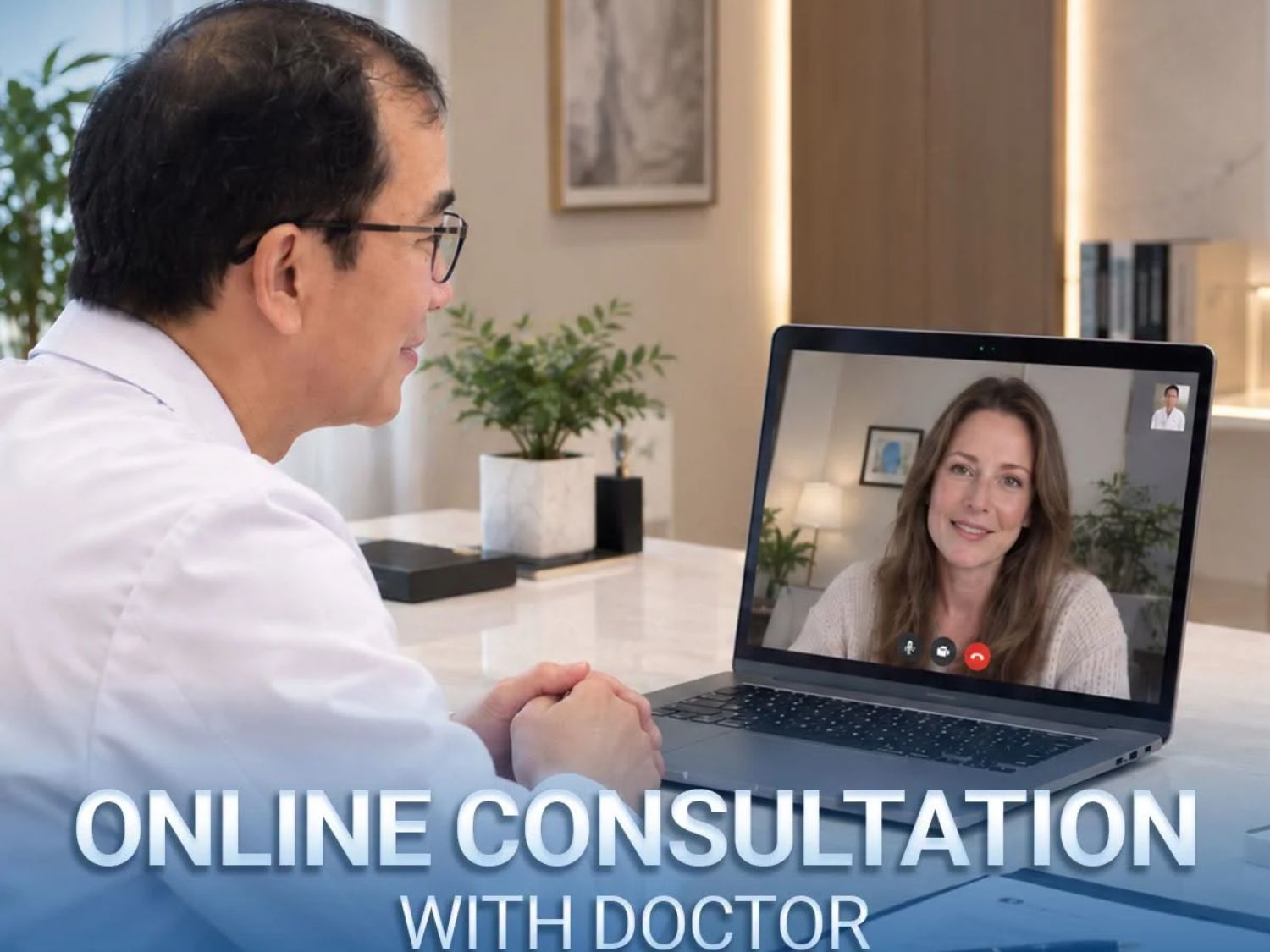 Patients contact Kangnam, submit photos of their current condition, and discuss their desired cosmetic procedures